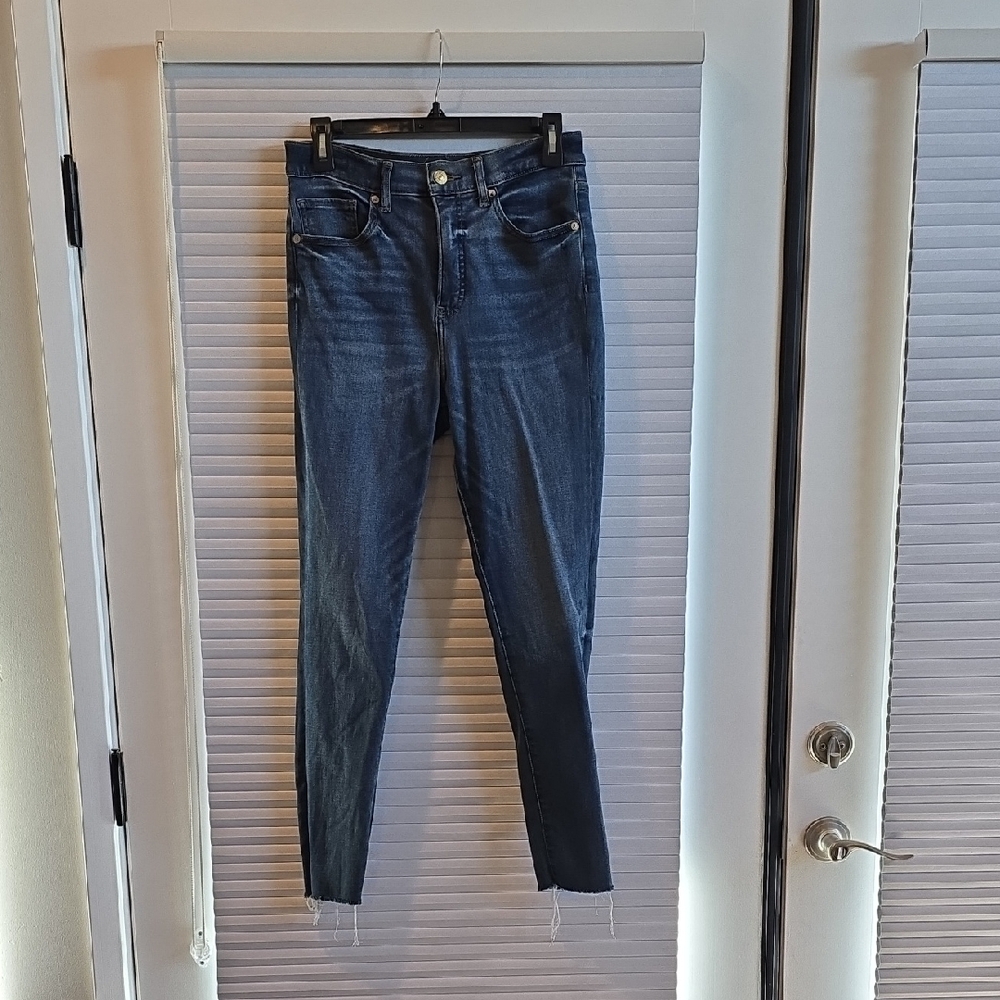 Express Women's Dark Wash Skinny Jeans